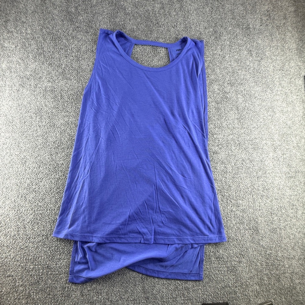 Nike Yoga Dri-FIT Purple Open Back Tank Top 2X Relaxed Fit Activewear